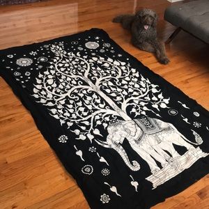 Tree of life/elephant tapestry